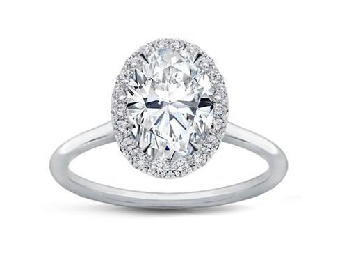 Oval Diamond Engagement Ring