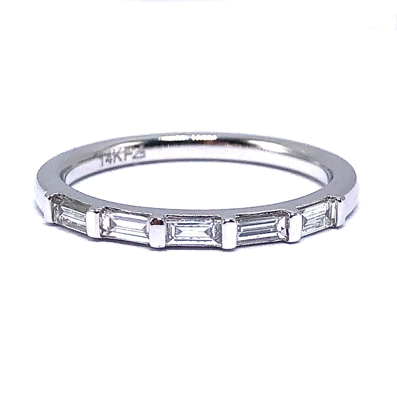 Diamond Baguette Wedding Band