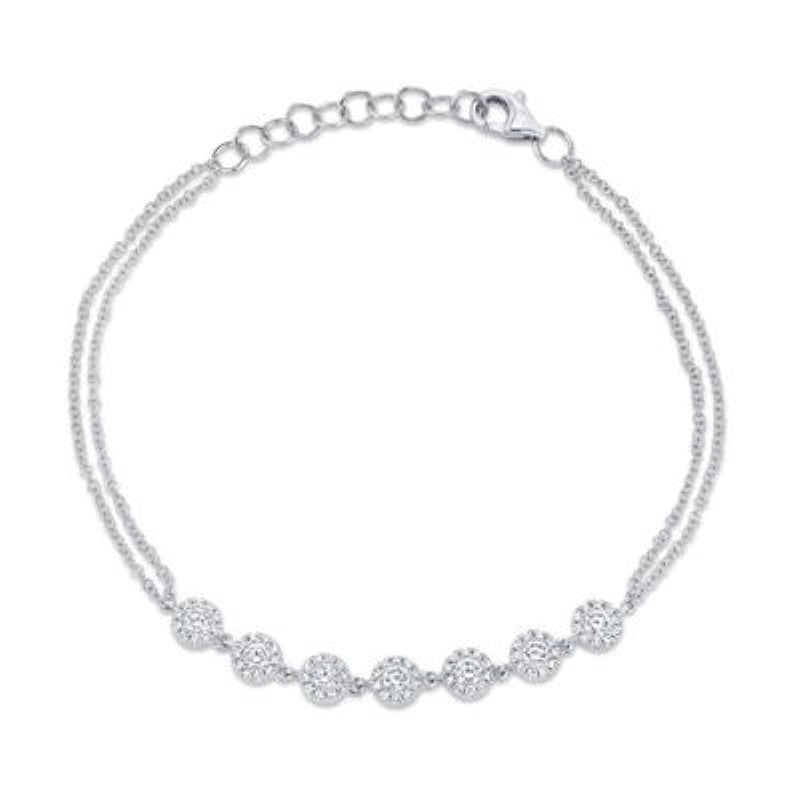 Shy Seven Station Diamond Bracelet