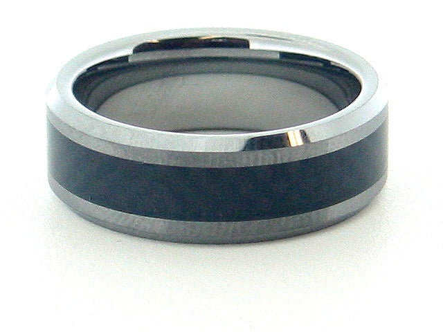 Tungsten Carbon Wedding Band
