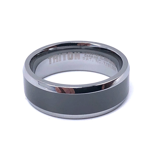 Tungsten and Ceramic Wedding Band