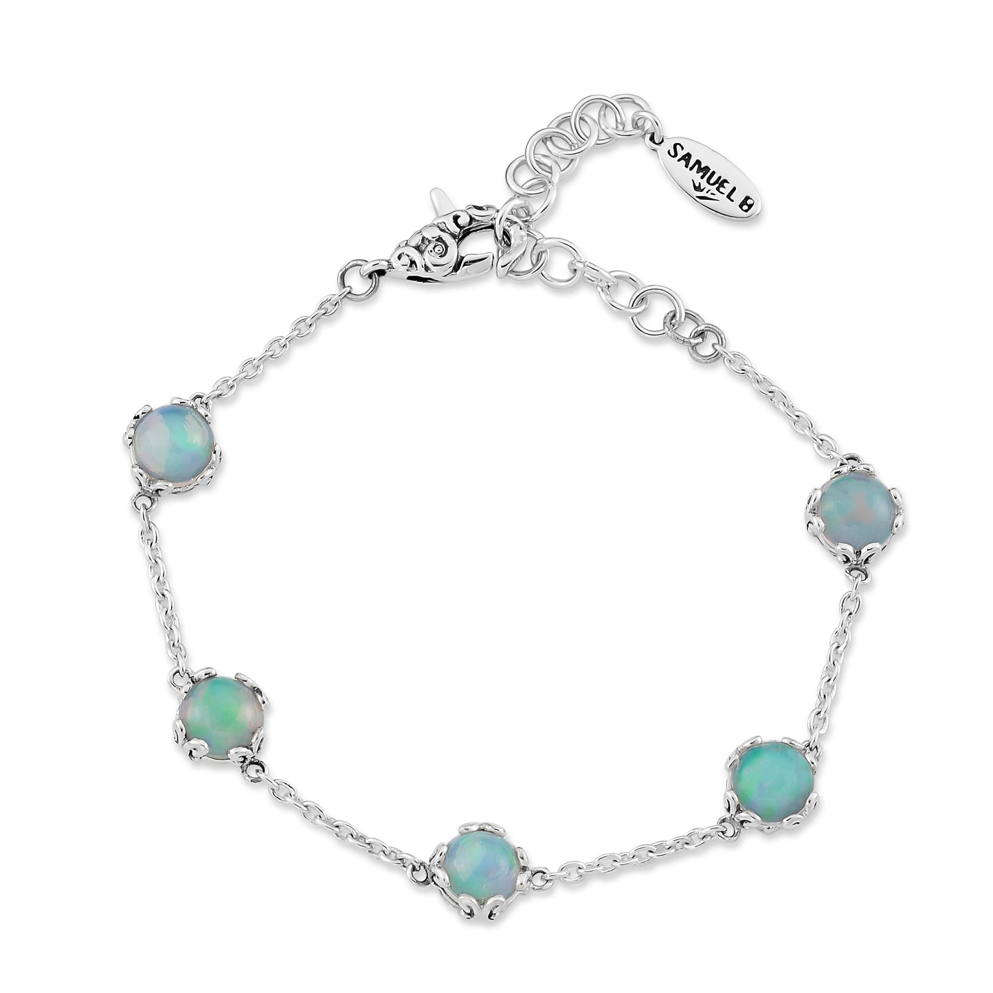Sterling Silver Opal Bracelet