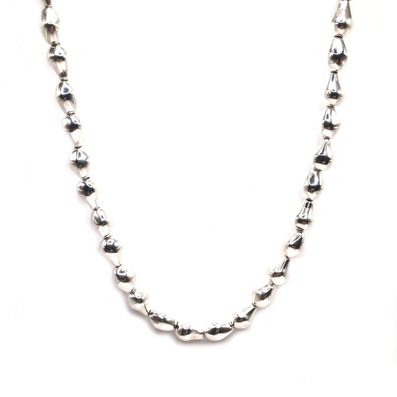 Baroque Sterling Silver Necklace