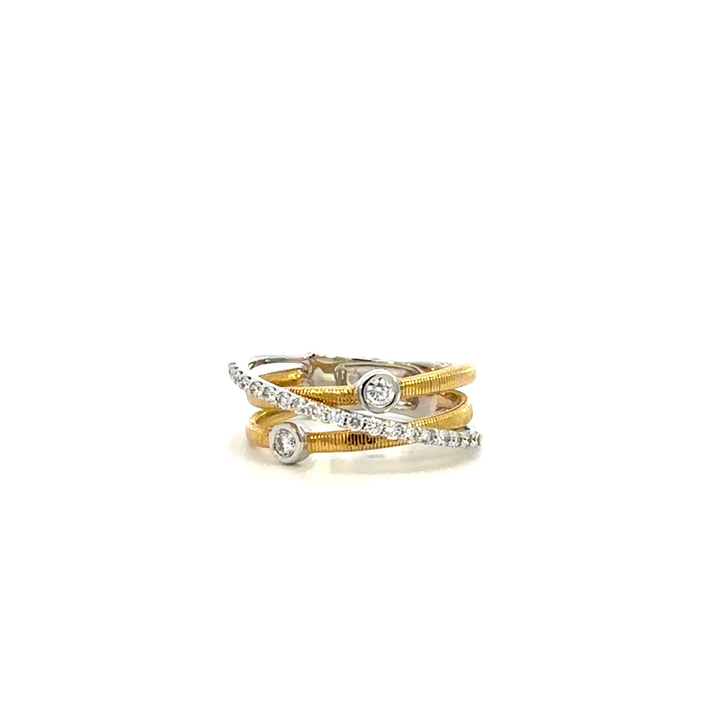 Simon G. Diamond Criss Cross Fashion Rings