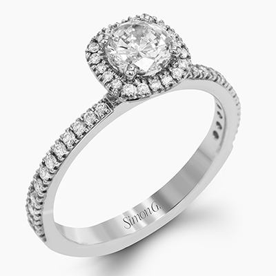 Simon G. Round Diamond Engagement Ring