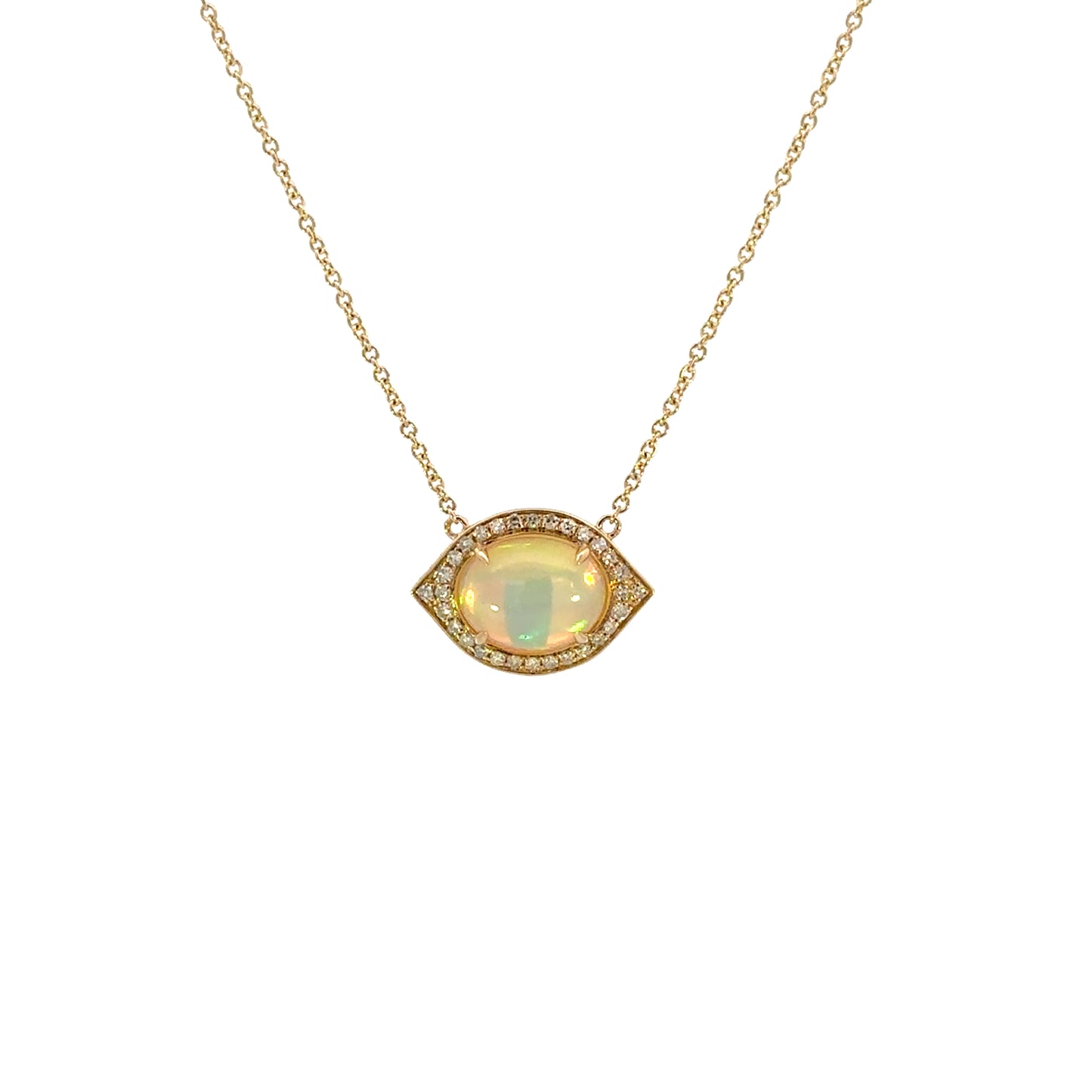 Opal / Diamond Necklace