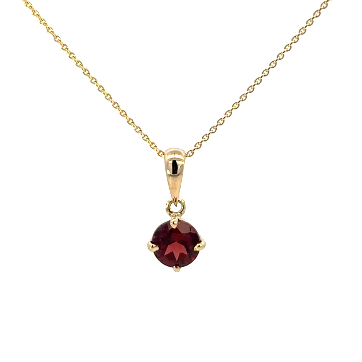 Round Garnet Pendant