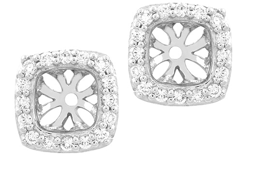 Diamond Martini Stud Earrings