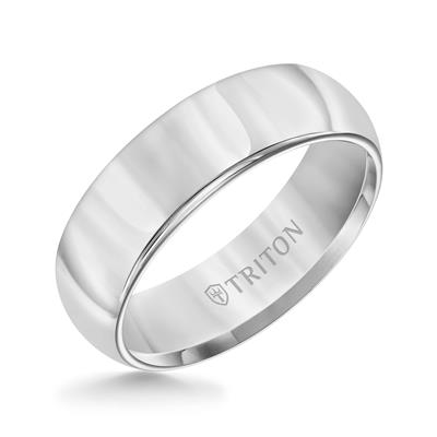 Domed Tungsten Wedding Band