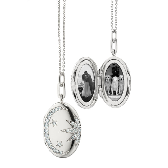 MRK Galaxy Locket Necklace