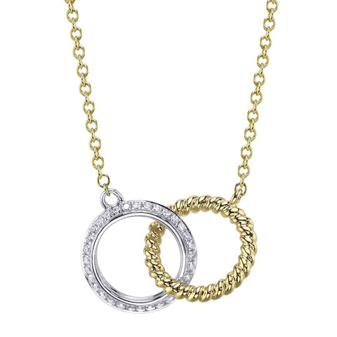 Diamond Necklace/Pendant - Multi Stone