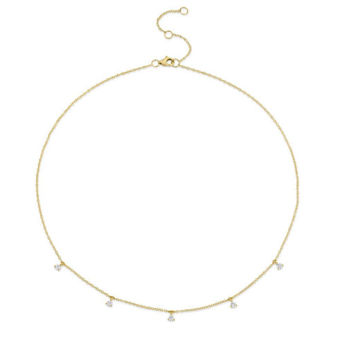 Diamond Nklace/Pendant - Multi Stone