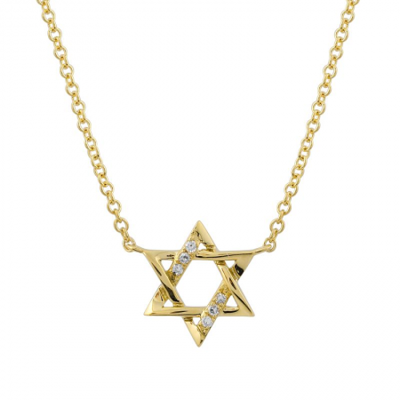 Star of David Diamond Necklace