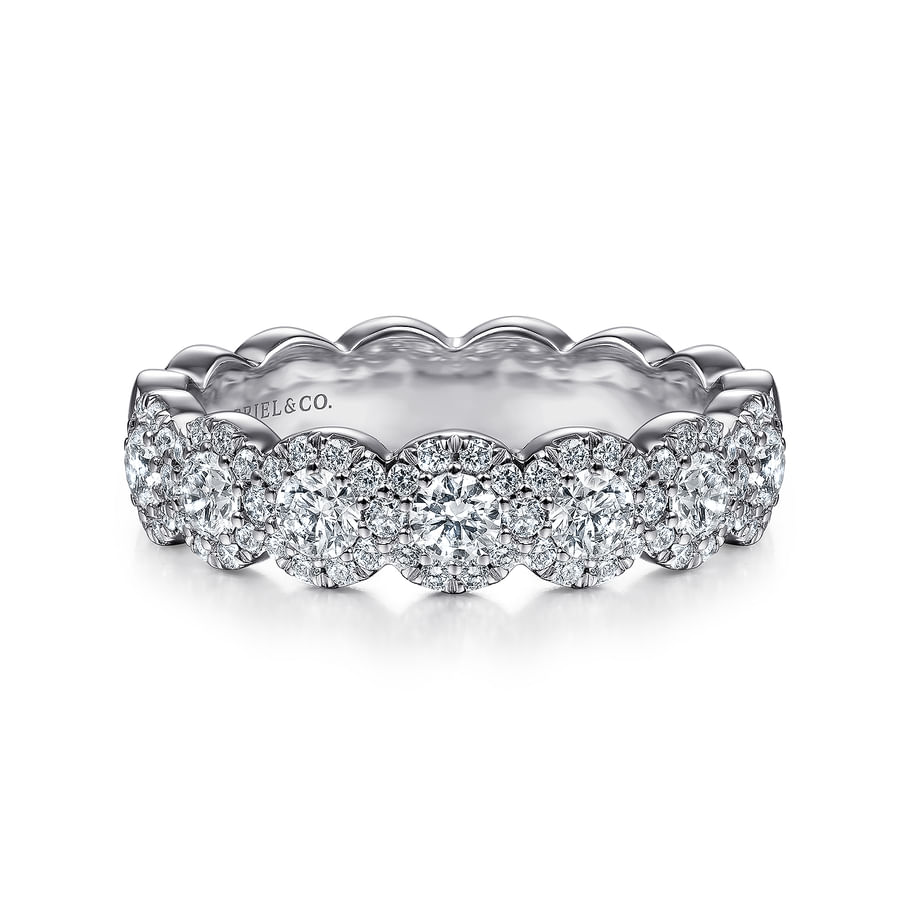 Diamond Halo Anniversary Band