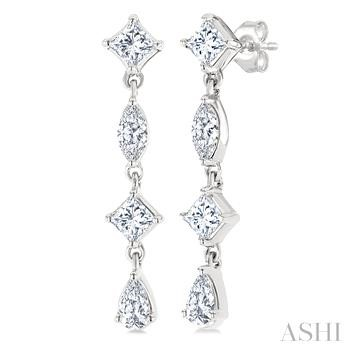 Diamond Mixed Cut Earring