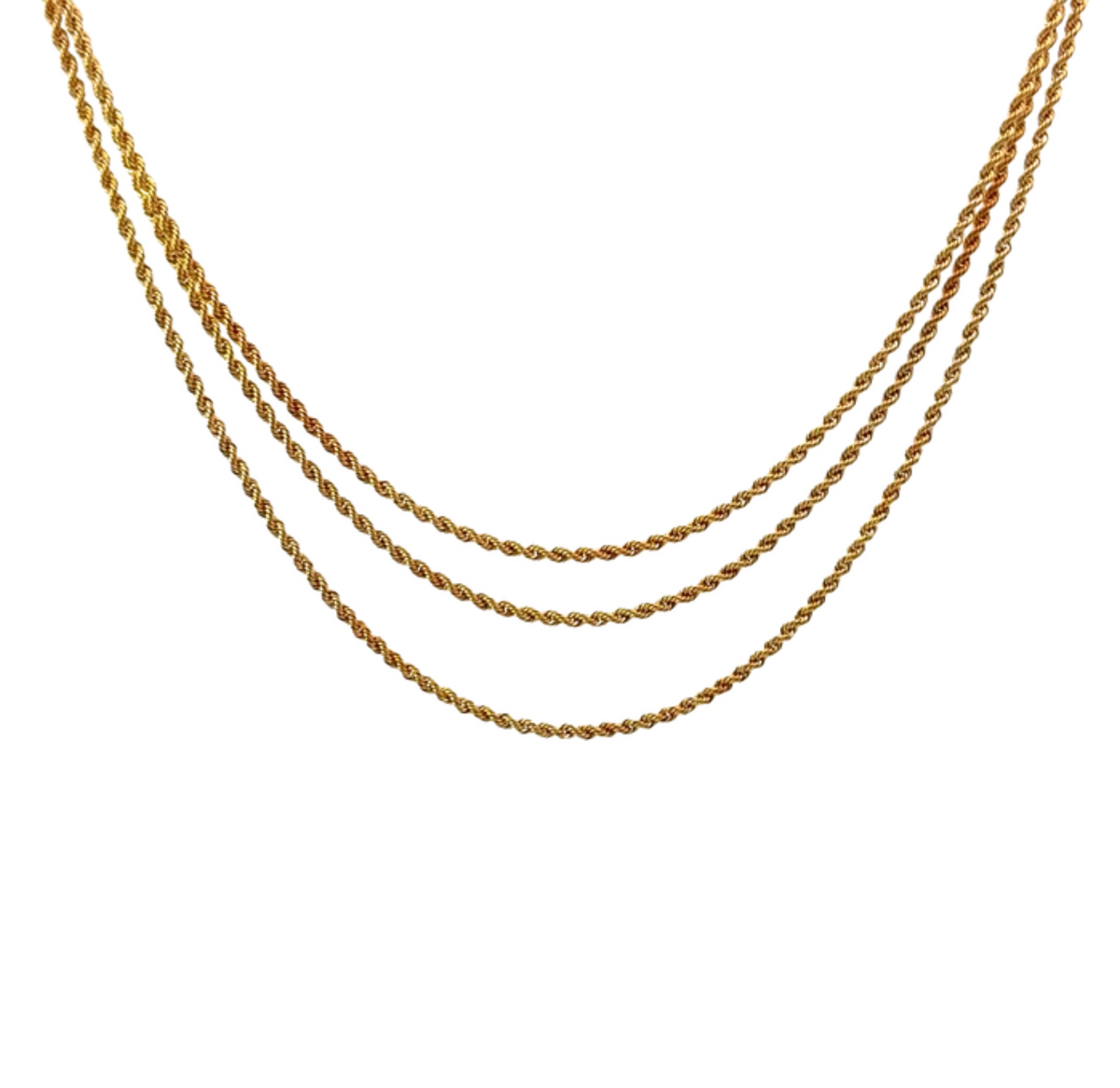 Estate Triple Rope Necklace