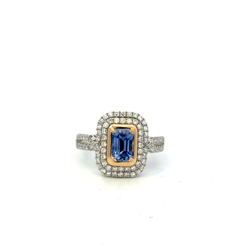 Sapphire and Diamond Ring