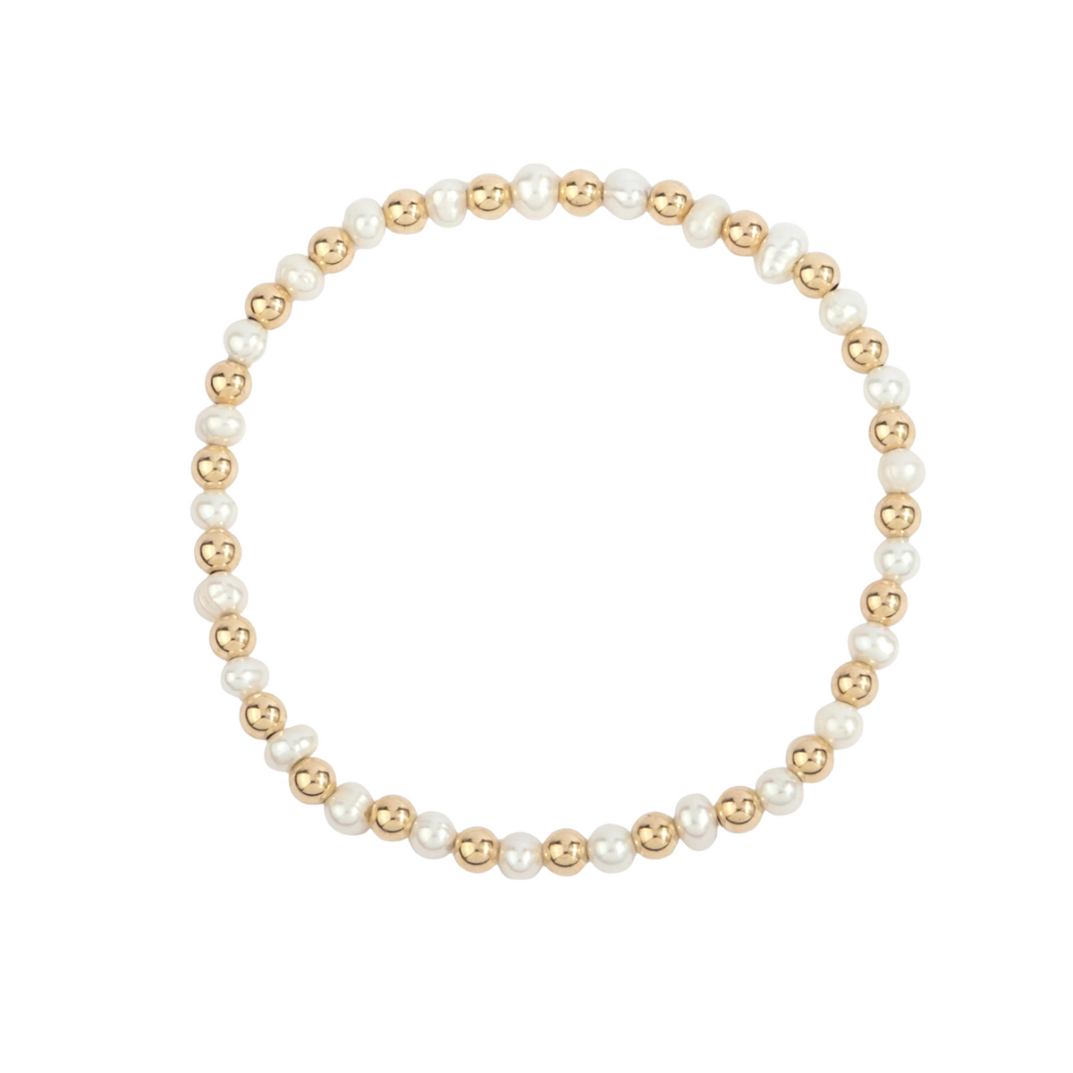 4mm Gold and Pearl