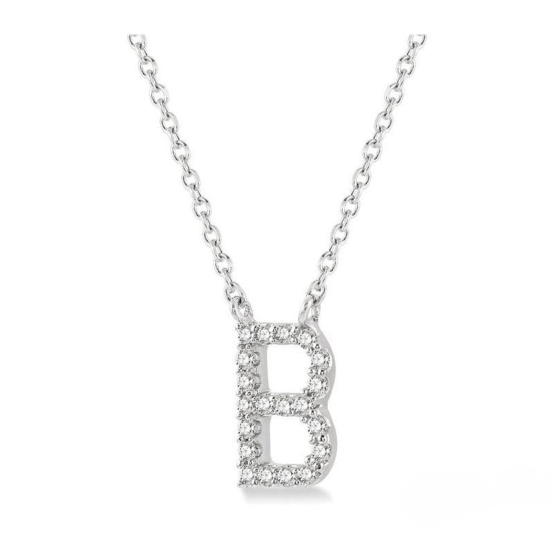 Diamond Initial Necklace