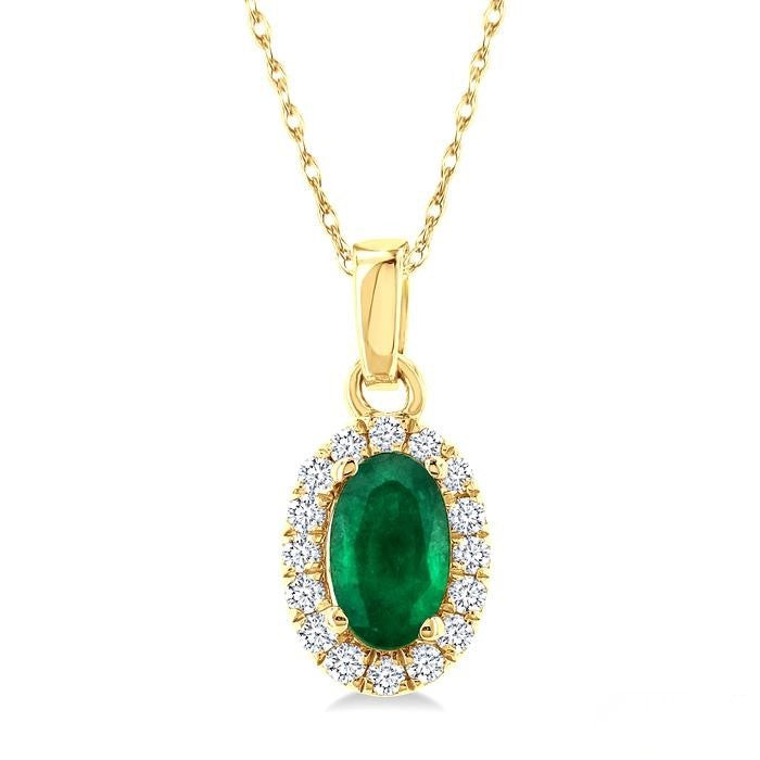 Emerald and Diamond Necklace
