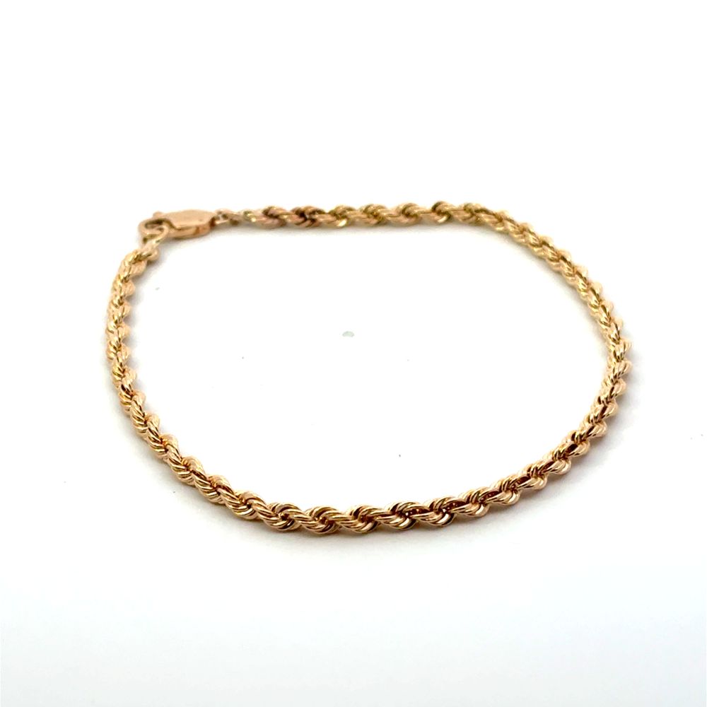 Estate Jewelry Wide Rope Bracelet