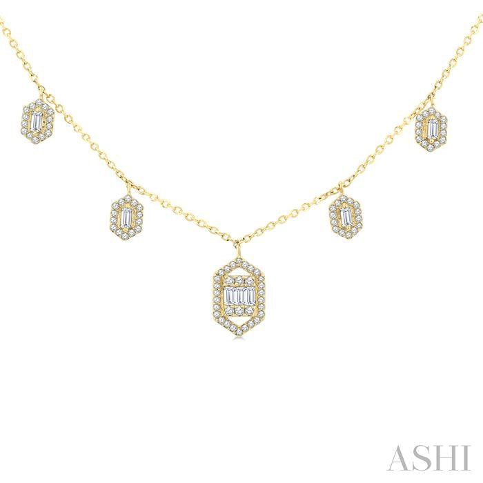 Fusion Dangle Diamond Necklace