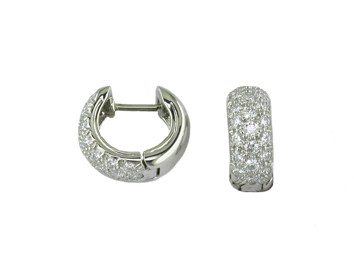 Diamond Hoops & Huggie