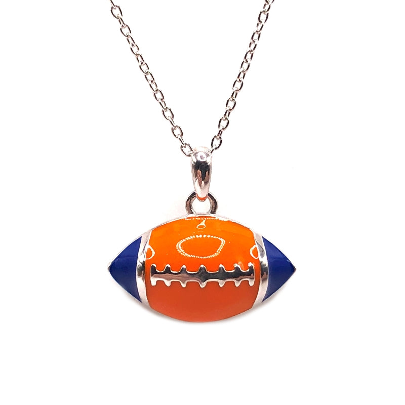 SU Football Sterling Silver Pendant