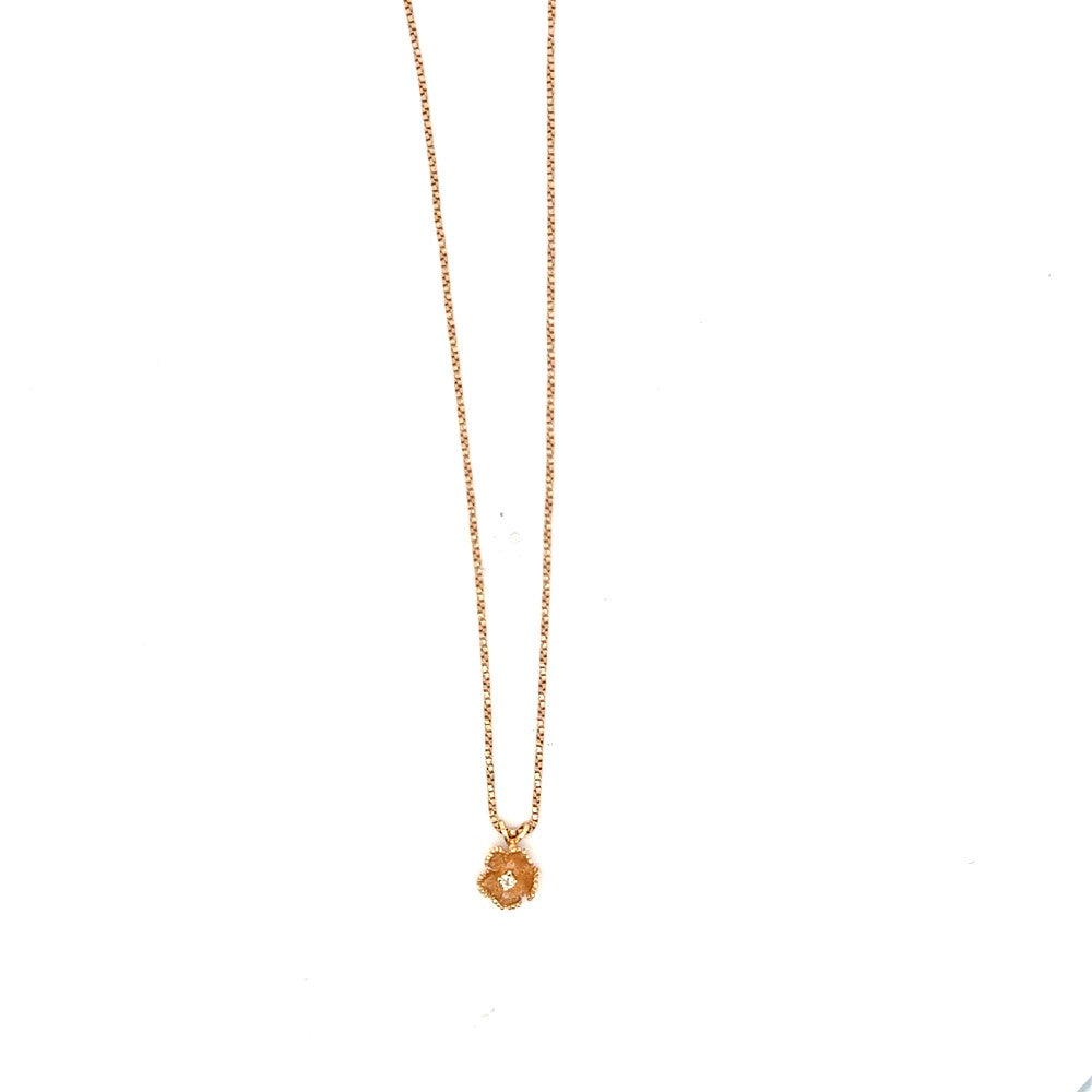 Estate Diamond Flower Pendant