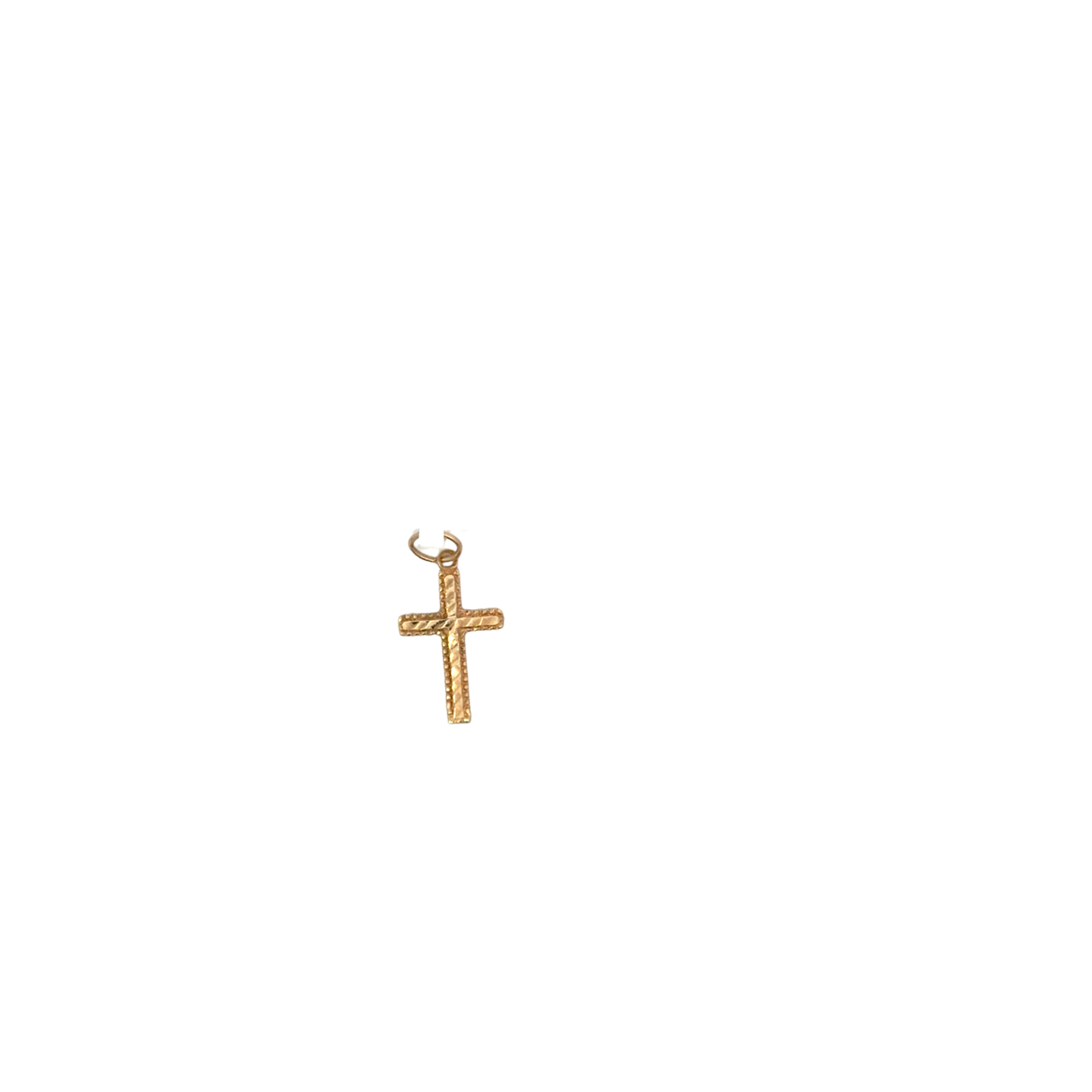 Estate Small Diaamond Cut Cross