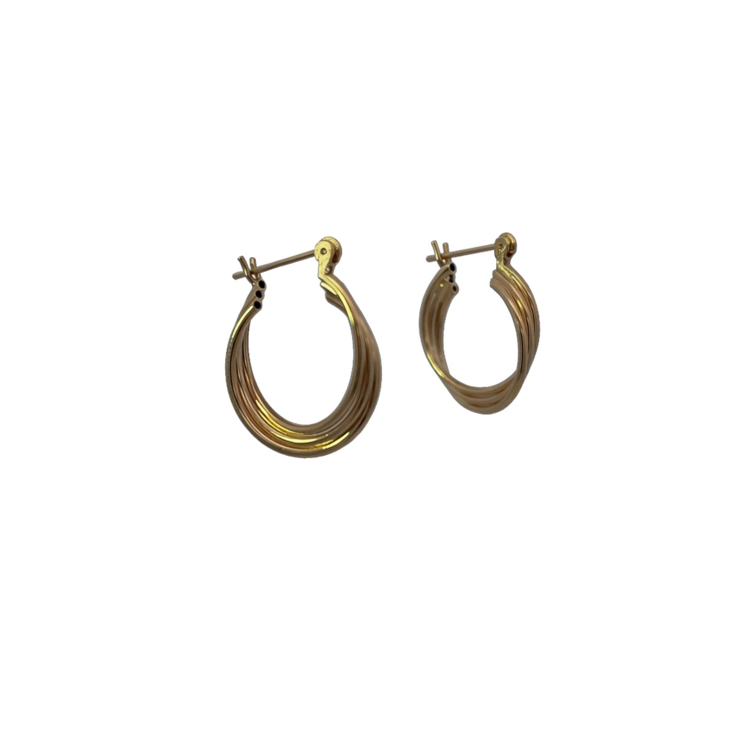 Estate Triple Row Hoops