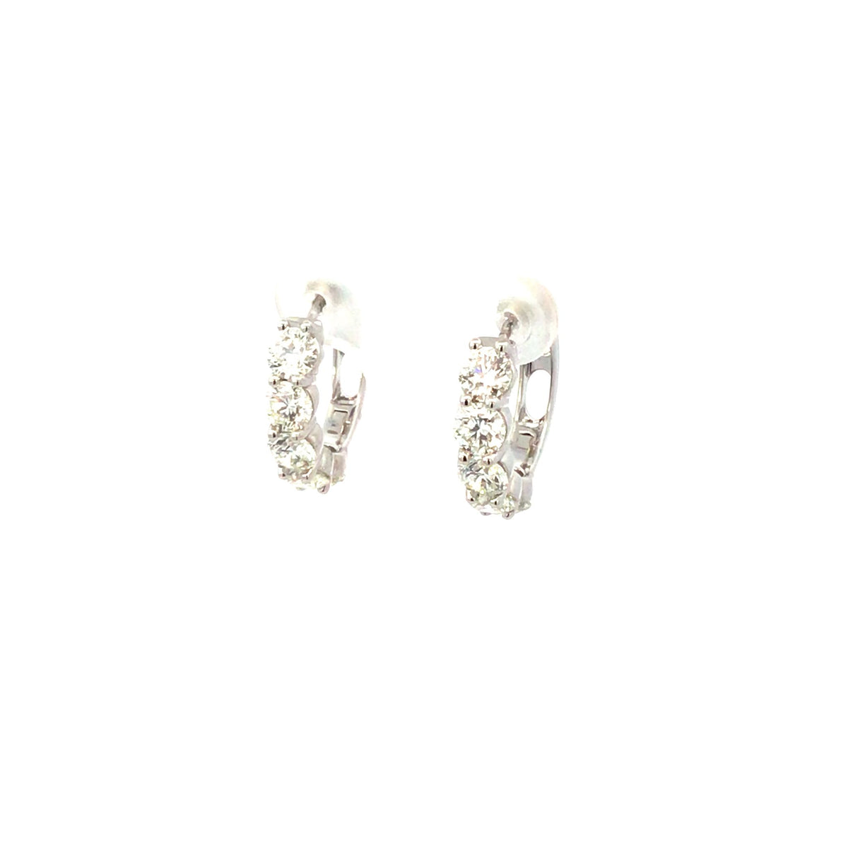 Diamond Hoops & Huggie