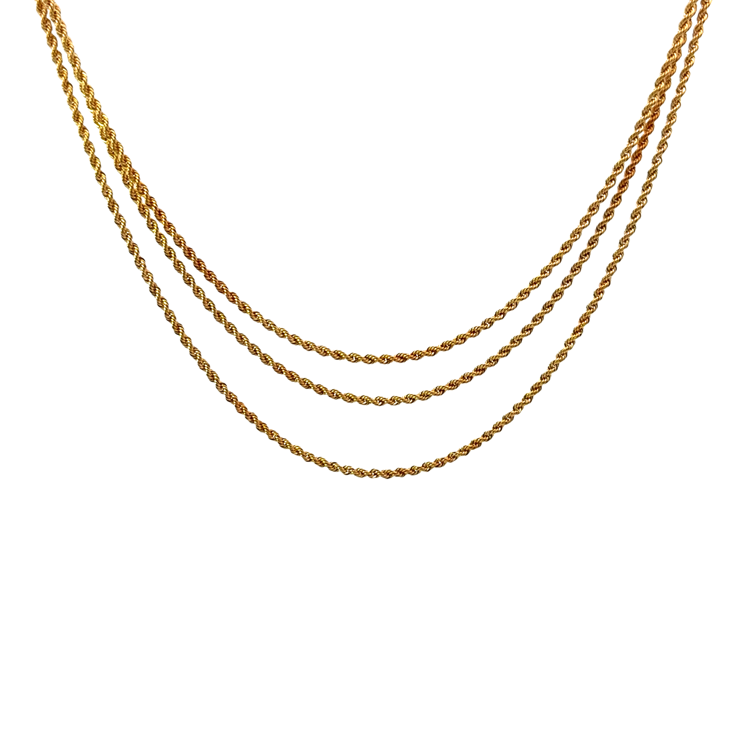 Estate Triple Rope Necklace