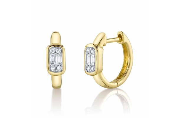 Baguette Huggie Earrings