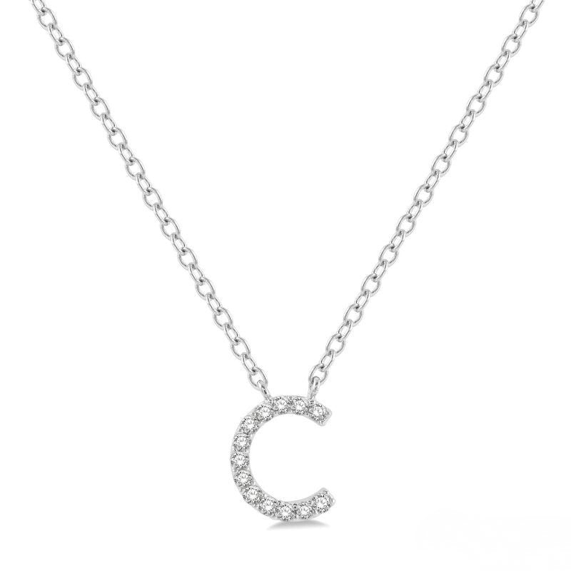 Diamond 'C' Initial Pendant