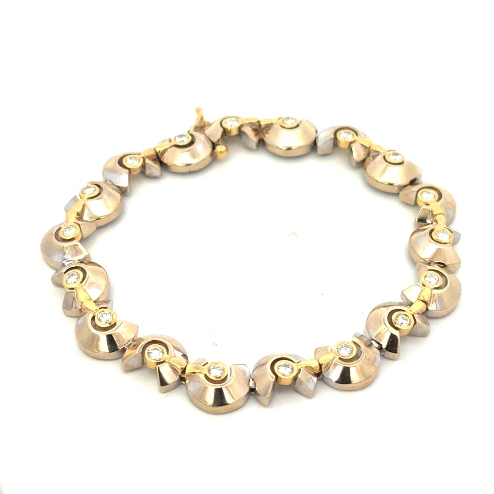 Estate Diamond 'C' Bracelet