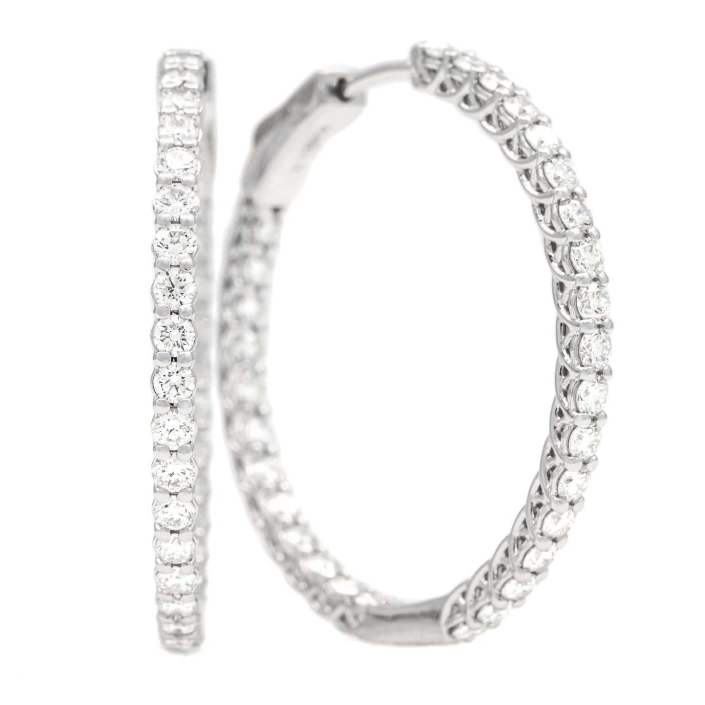 Inside Out Diamond Hoops