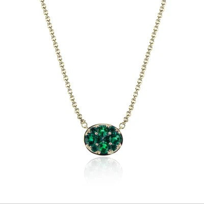 Simon G. Emerald Mosaic Pendant