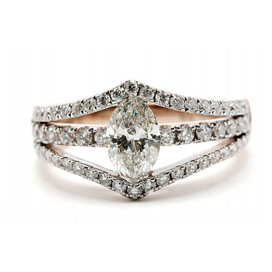 Marquise Diamond Engagement Ring