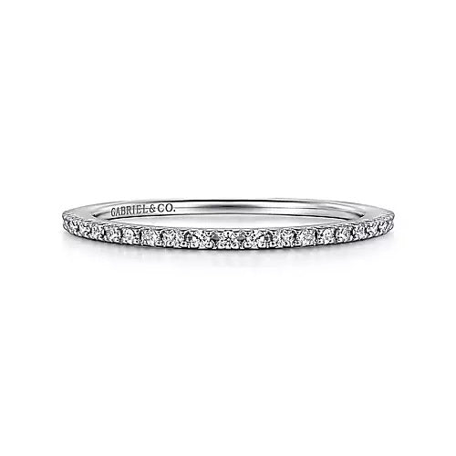 Gabriel & Co. Thin Diamond Wedding Band