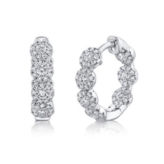 Shy Diamond Hoop Earrings
