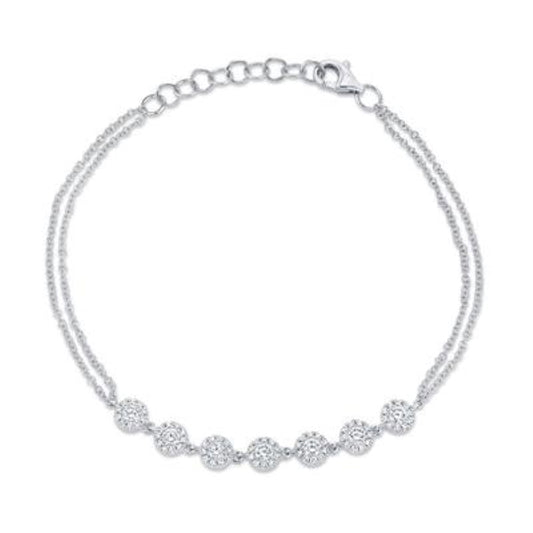 Shy Seven Station Diamond Bracelet