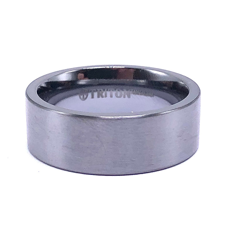 Brush Finish Tantalum Wedding Band