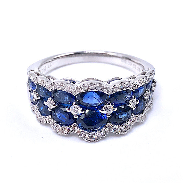 Sapphirea and Diamond Ring