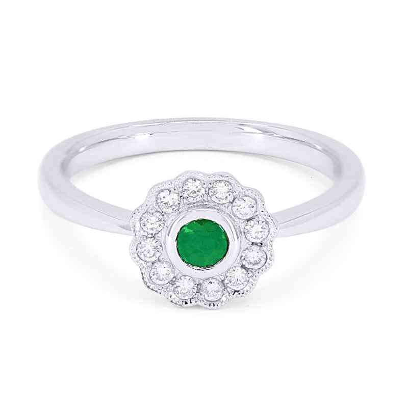 Emerald and Diamond Ring