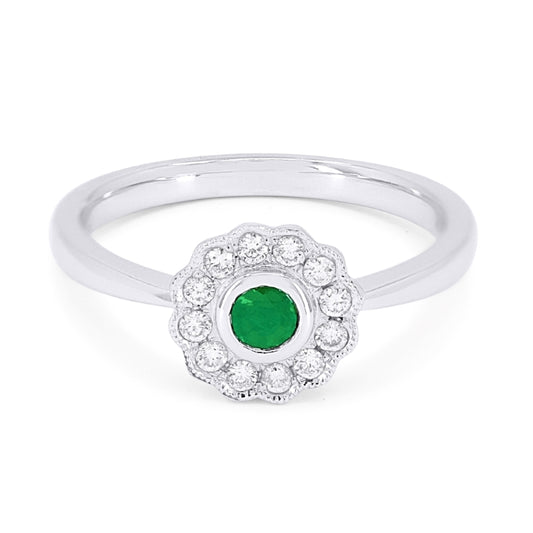 Emerald and Diamond Ring