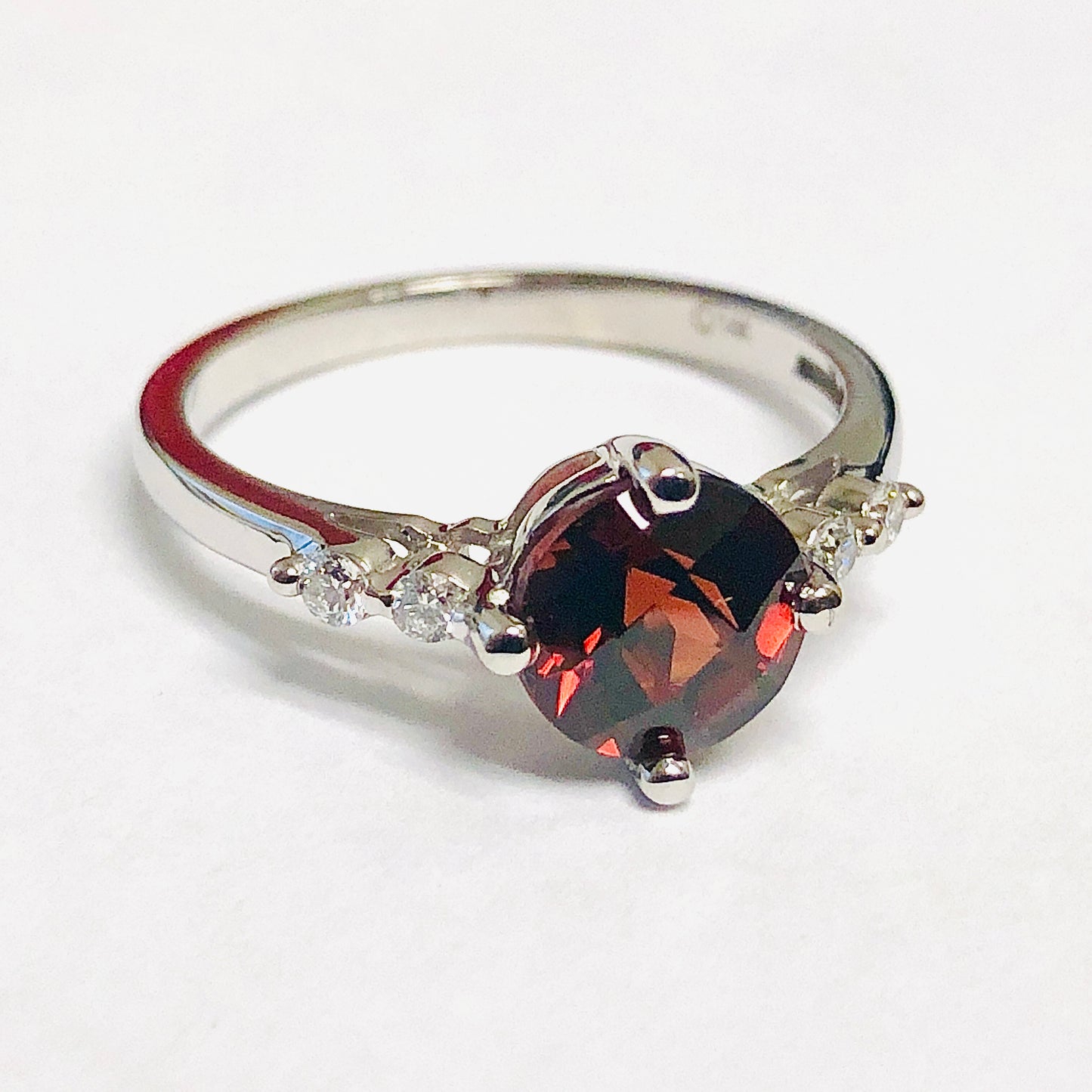 Garnet and Diamond Ring