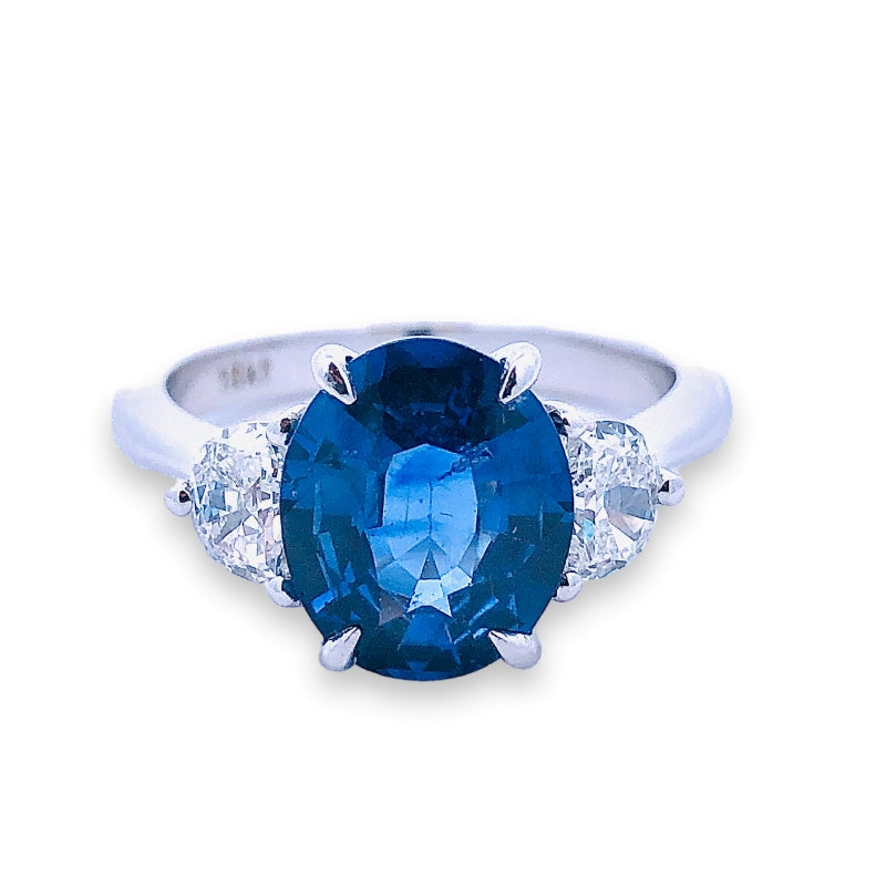 Ceylon Sapphire and Diamond Ring