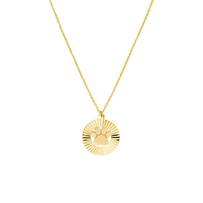 Gold Paw Necklace