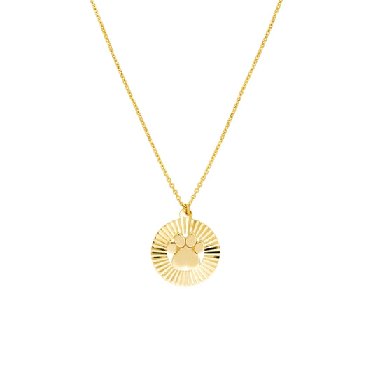 Gold Paw Necklace